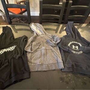 Carter's Gray and Black Kids Hoodies Set